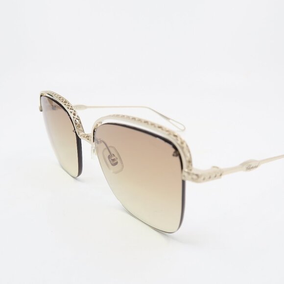 Chopard SCHD45S 300K 57 Gold/Gradient Titanium Square, New Women\'s Sunglasses. main image 7